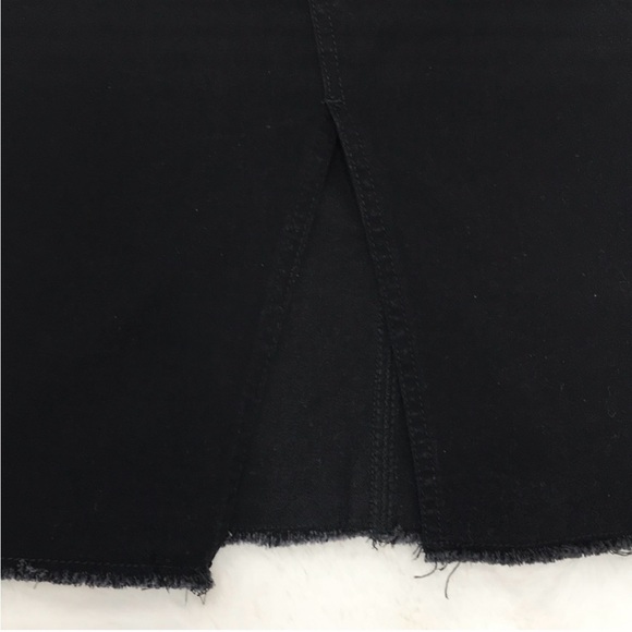 HOST PICK Happily Grey Black Front Split Denim Midi Skirt 🖤 NEW 🖤 Size 11 - Picture 4 of 4